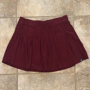 Justice Burgundy Pleaded Skirt Size XL 16/18 Plus